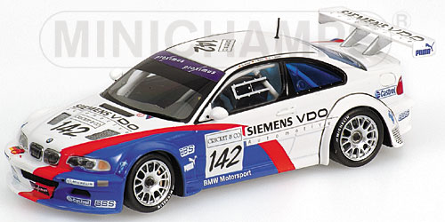 BMW M3 GTR – MÜLLER/MÜLLER/STUCK – CLASS WINNERS – TEAM BMW MOTORSPORT – 24H SPA 2004 L.E. 2016 pcs. 1:43 model