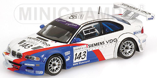 BMW M3 GTR – MOLLEKENS/LAMY/GARCIA/PRIAULX – TEAM BMW MOTORSPORT – 24H SPA 2004 L.E. 1632 pcs. 1:43 model