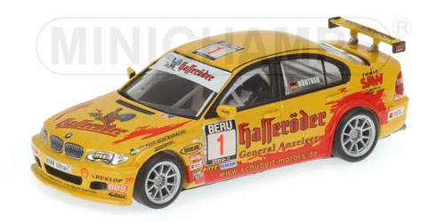 BMW 320I – CLAUDIA HÜRTGEN – CHAMPION – TEAM SCHUBERT MOTORS – DMSB 2004 L.E. 2352 pcs. 1:43 model