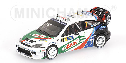 FORD FOCUS RS WRC – MAERTIN/PARK – WINNERS RALLY CATALUNYA 2004 L.E. 1008 pcs. 1:43 model