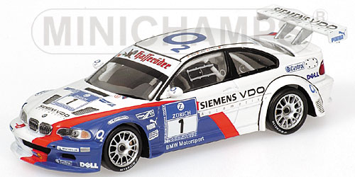 BMW M3 GTR – MÜLLER/MÜLLER/STUCK/LAMY – TEAM BMW MOTORSPORT – 24H NÜRBURGRING 2005 L.E. 1584 pcs. 1:43 model