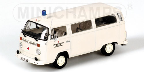 VOLKSWAGEN T2 BUS – 1972 – KRANKENWAGEN ‘DRK’ 1:43 model