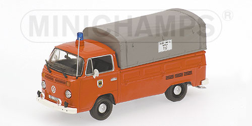 VOLKSWAGEN T2 SINGLE CABIN FLATBED – 1972 – ‘FEUERWEHR DORTMUND’ L.E. 1344 pcs. 1:43 model