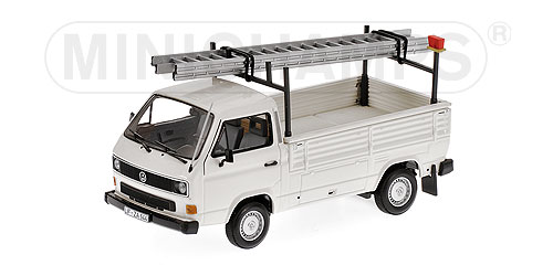 VOLKSWAGEN T3 PRITSCHE MIT LEITERN – 1983 – WHITE L.E. 744 pcs. 1:43 model