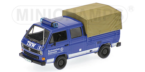 VOLKSWAGEN T3 DOKA-PRITSCHE – 1983 – ‘THW’ 1:43 model