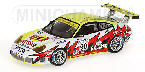 PORSCHE 911 GT3 RSR – BERGMEISTER/LONG/BERNHARD – PETERSEN/WHITE LIGHTNING RACING – 24H LE MANS 2005 L.E. 2016 pcs. 1:43 model