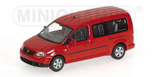 VOLKSWAGEN CADDY MAXI SHUTTLE – 2007 – RED L.E. 1008 pcs. 1:43 model