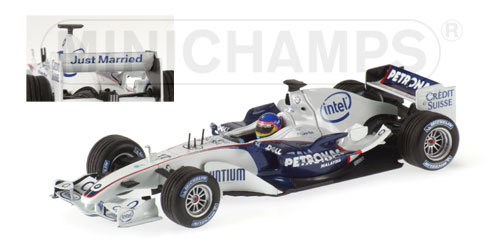 BMW SAUBER F1 TEAM VILLENEUVE FREE PRACTICE GP UK 2006 L.E. 2736 pcs. 1:43 model