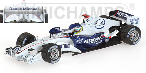 BMW SAUBER F1.06 – NICK HEIDFELD – ‘THANKS MICHAEL’ BRAZIL GP 2006 L.E. 2520 pcs. 1:43 model