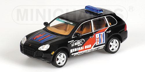 PORSCHE CAYENNE TURBO – 2003 – ‘ALMS IMSA MEDICAL CAR’ 1:43 model