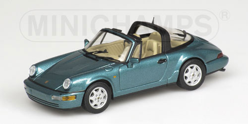 PORSCHE 911 TARGA – 1991 – TURQUOISE 1:43 model
