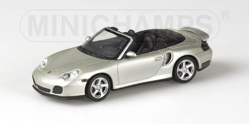 PORSCHE 911 TURBO CABRIOLET – 2003 – SILVER 1:43 model