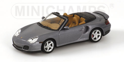 PORSCHE 911 TURBO CABRIOLET – 2003 – GREY METALLIC 1:43 model