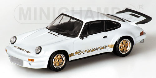 PORSCHE 911 CARRERA RS 3.0 – 1974 – WHITE/GOLD 1:43 model