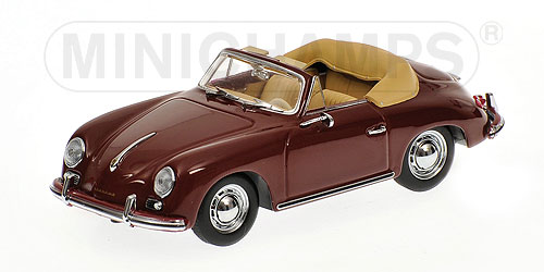 PORSCHE 356 A CABRIOLET – 1956 – RED L.E. 1008 pcs. 1:43 model