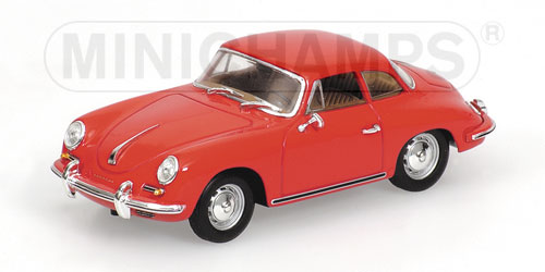 PORSCHE 356 B HARDTOP COUPE – 1961 – RED L.E. 3024 pcs. 1:43 model