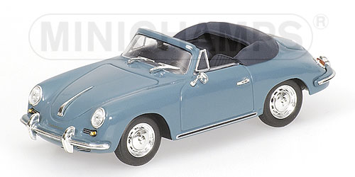 PORSCHE 356 B CABRIOLET – 1960 – BLUE L.E. 2304 pcs. 1:43 model