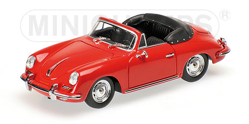 PORSCHE 356 B CABRIOLET – 1960 – RED L.E. 504 pcs. 1:43 model