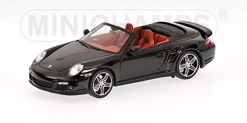 PORSCHE 911 TURBO CABRIOLET – 2007 – BLACK L.E. 1008 pcs. 1:43 model
