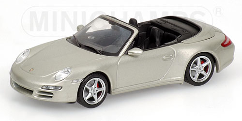 PORSCHE 911 CARRERA 4S CABRIOLET – 2005 – SILVER 1:43 model