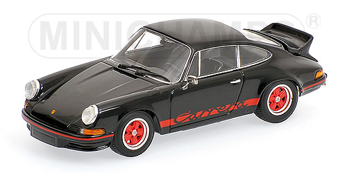 PORSCHE 911 CARRERA RS 2,7 – 1972 – BLACK W/ RED L.E. 1104 pcs. 1:43 model