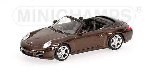 PORSCHE 911 CARRERA 4S CABRIOLET – 2008 – BROWN L.E. 1008 pcs. 1:43 model