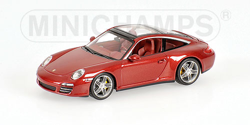 PORSCHE 911 CARRERA TARGA – 2008 – RED METALLIC 1:43 model