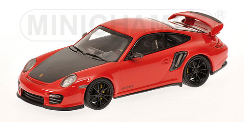 PORSCHE 911 (997 II) GT2 RS – 2010 – RED W/ BLACK WHEELS L.E. 500 pcs. 1:43 model