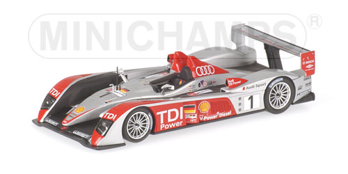 AUDI R10 – PIRRO/WERNER/BIELA – WINNER – AUDI SPORT TEAM NORTH AMERICA – 24H LE MANS 2007 1:43 model