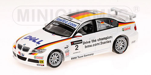BMW 320SI BMW – BMW TEAM GERMANY – JÖRG MÜLLER – WINNER RACE 2 WTCC BRNO 2007 L.E. 672 pcs. 1:43 model