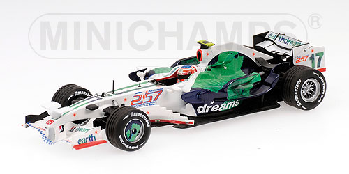 HONDA RACING F1 TEAM RA108 – RUBENS BARRICHELLO – 257TH GP – TURKISH GP 2008 1:43 model