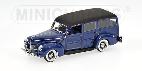 FORD V8 DE LUXE WOODY STATIOWAGEN – 1940 – BLUE L.E. 744 pcs. 1:43 model