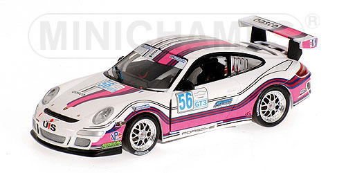 PORSCHE 911 GT3 CUP – TEAM SNOW RACING – MELANIE SNOW – IMSA GT3 CHALLENGE SEBRING 2008 L.E. 672 pcs. 1:43 model