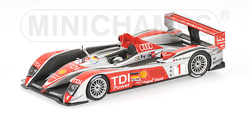 AUDI R10 – AUDI SPORT NORTH AMERICA – BIELA/PIRRO/WERNER – 24H LE MANS 2008 L.E. 576 pcs. 1:43 model