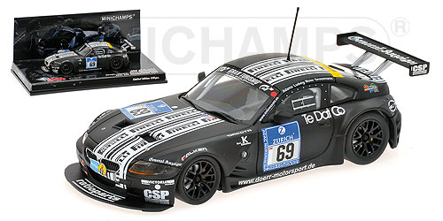 BMW Z4 M COUPE – DÖRR MOTORSPORT – GROSSMANN/MEIER/LUDWIG/ADAMS – 24H NÜRBURGRING 2009 L.E. 528 pcs. 1:43 model