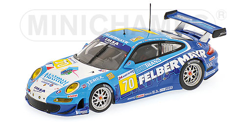 PORSCHE 911 GT3 RSR – IMSA PERFORMANCE MATMUT – FELBERMAYER/FELBERMAYR/LECOURT – 24H LE MANS 2009 L.E. 1008 pcs. 1:43 model