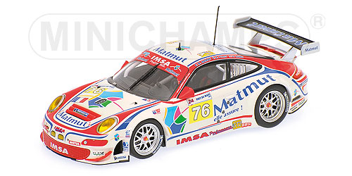 PORSCHE 911 GT3 RSR – IMSA PERFORMANCE MATMUT – NARAC/LONG/PILET – 24H LE MANS 2009 L.E. 1008 pcs. 1:43 model