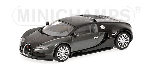BUGATTI VEYRON – 2009 – BLACK METALLIC/GREY METALLIC L.E. 2208 pcs. 1:43 model