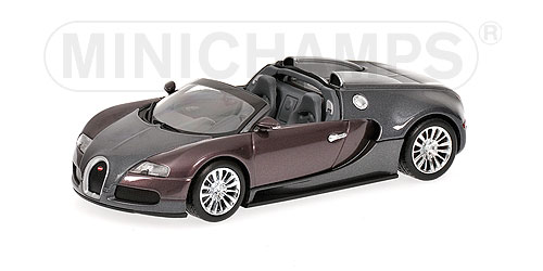 BUGATTI VEYRON GRAND SPORT – 2009 – GREY METALLIC/GREY METALLIC L.E. 2352 pcs. 1:43 model