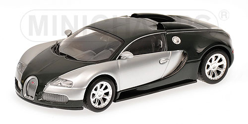 BUGATTI VEYRON EDITION CENTENAIRE – 2009 – CHROME/GREEN L.E. 1008 pcs. 1:43 model
