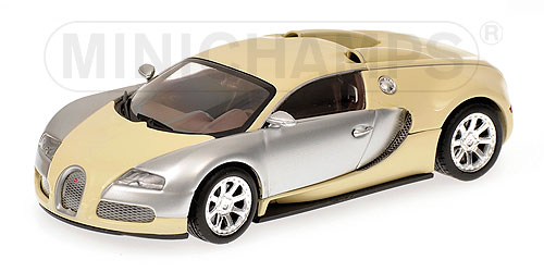 BUGATTI VEYRON EDITION CENTENAIRE – 2009 – CHROME/BEIGE L.E. 1008 pcs. 1:43 model