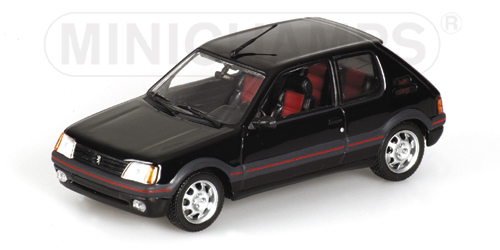 PEUGEOT 205 GTI – 1990 – BLACK 1:43 model