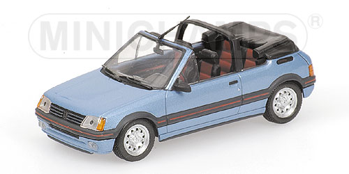 PEUGEOT 205 CABRIOLET – 1990 – BLUE METALLIC L.E. 1536 pcs. 1:43 model