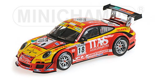 PORSCHE 911 GT3 R – DE LORENZI RACING – DE LORENZI/BONETTI/CACCIA/BONTEMPELLI – 24H SPA 2011 1:43 model