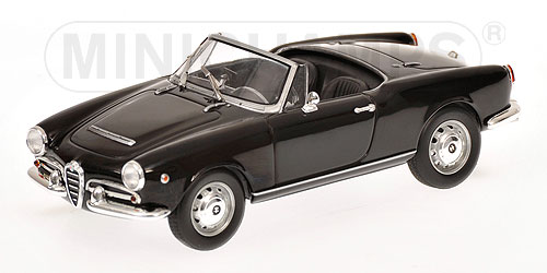 ALFA ROMEO GIULIA SPIDER – 1962 – BLACK L.E. 1008 pcs. 1:43 model