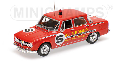 ALFA ROMEO GIULIA – ONS RENNSTRECKENSICHERUNG 1973 L.E. 288 pcs. 1:43 model