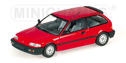 HONDA CIVIC – 1990 – RED L.E. 1536 pcs. 1:43 model