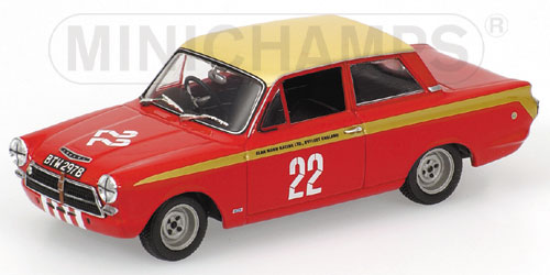 FORD CORTINA MK1 – SIR JOHN WHITMORE – CLASS WINNER – ALAN MANN RACING – ETCC BUDAPEST NAGYDIJ 1964 L.E. 2496 pcs. 1:43 model