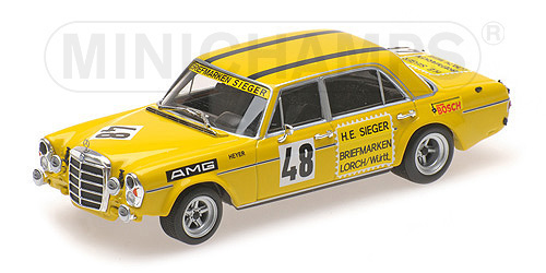MERCEDES-BENZ 300 SEL 6.8 AMG – HANS HEYER – TEST DRIVE LE MANS 1972 - L.E. 504 pcs. 1:43 model