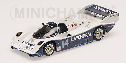 PORSCHE 962 IMSA – ‘LÖWENBRÄU’ – HOLBERT RACING – HOLBERT/BELL – WINNERS IMSA 500KM MID-OHIO 1986 L.E. 1008 pcs. 1:43 model